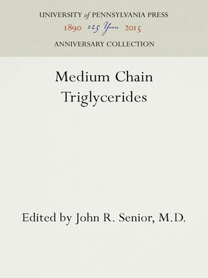 cover image of Medium Chain Triglycerides